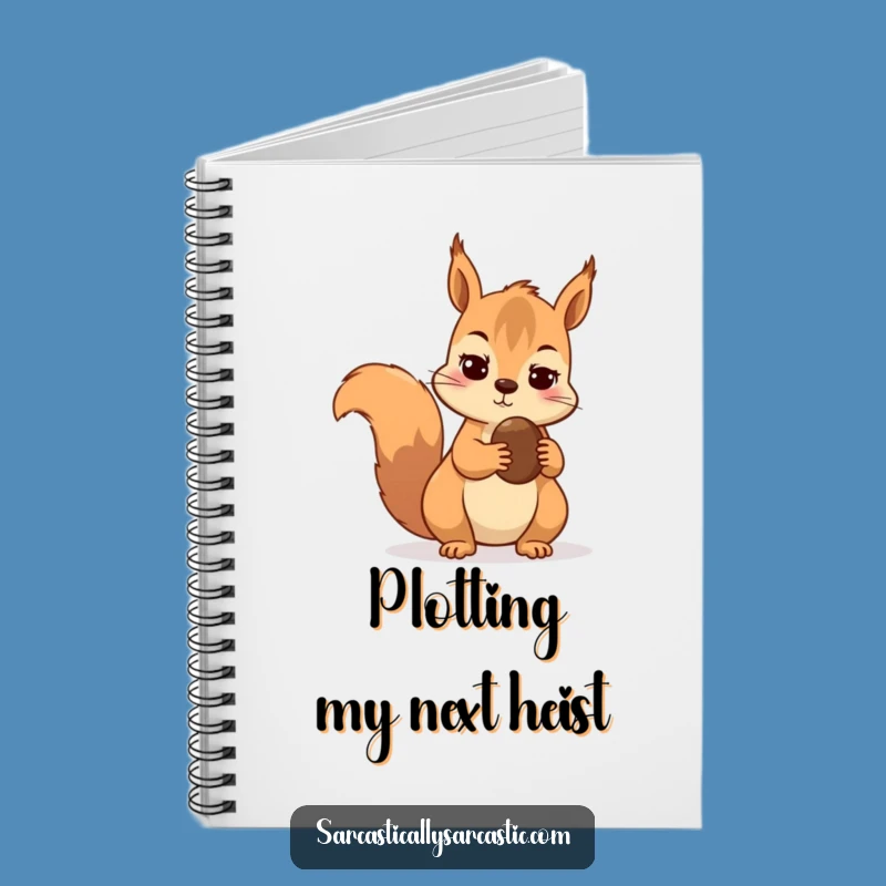 Funny Skeptical Squirrel Notebook - Hilarious Journal for Your Thoughts