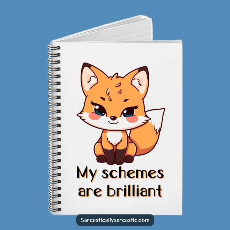 Funny Sly Fox Notebook: Jot Down Clever Ideas - A Witty Funny Journal Gift