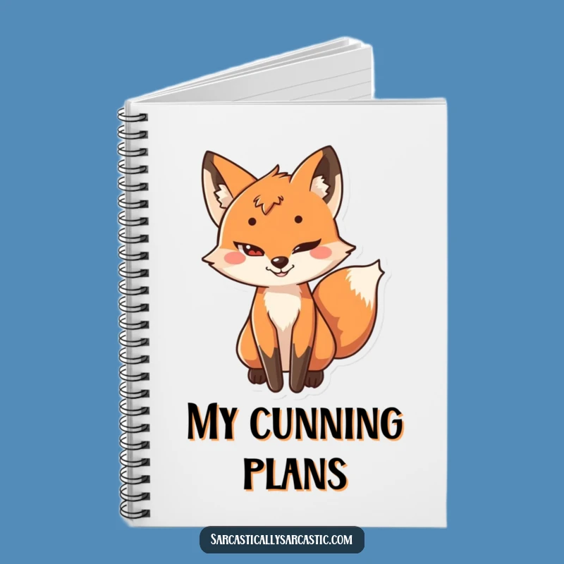 Funny Sly Fox Notebook: Planner Character's Plan, a Creative Funny Gift