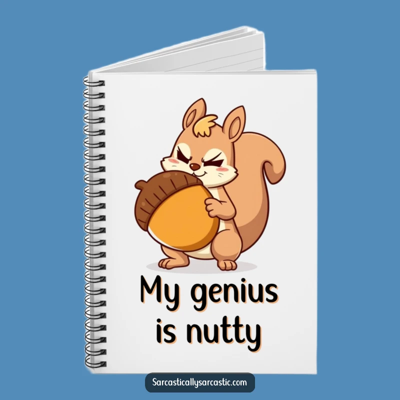 Funny Sarcastic Squirrel Notebook: Hilarious Journal for Witty Thoughts