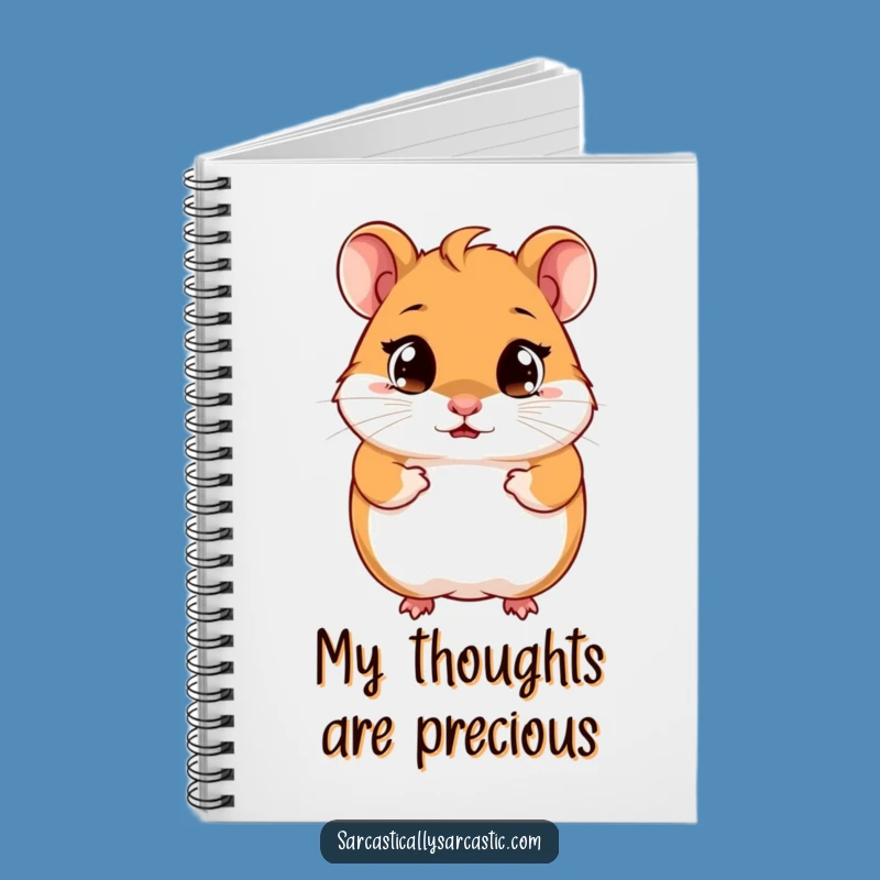 Funny Hamster Notebook: Cute Smirking Diary, Perfect Gift!