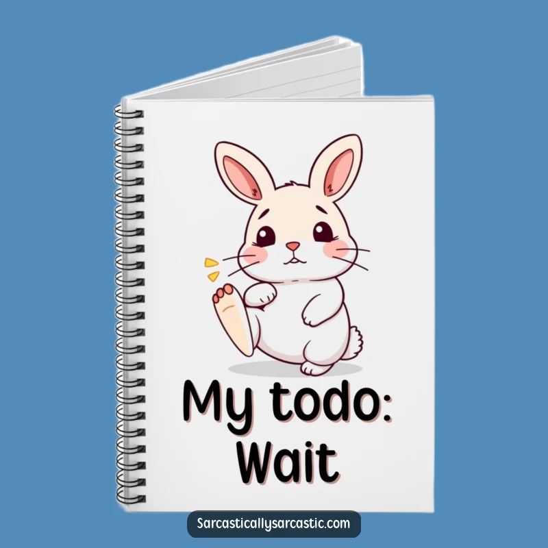 Funny Kawaii Rabbit Notebook: Impatient Thoughts, Perfect for Notes and Funny Gift!