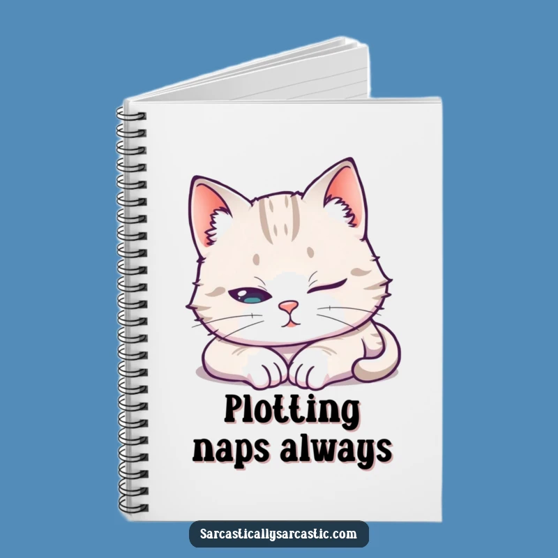 Funny Cat Sleep Notebook: Journal Your Sneaky Thoughts