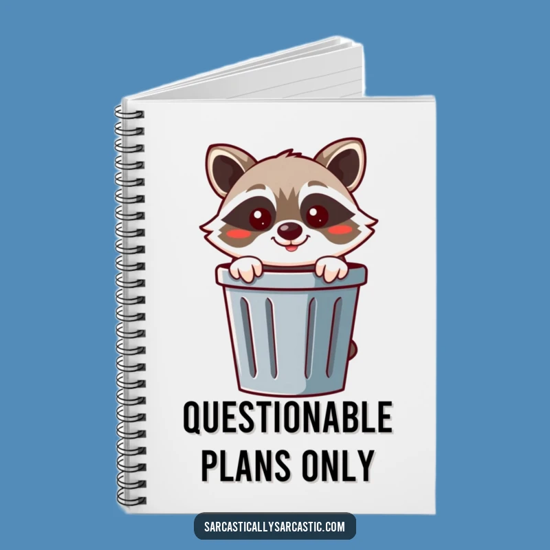 Funny Raccoon Notebook: Cheerful Bandit Diary, Perfect Gift!