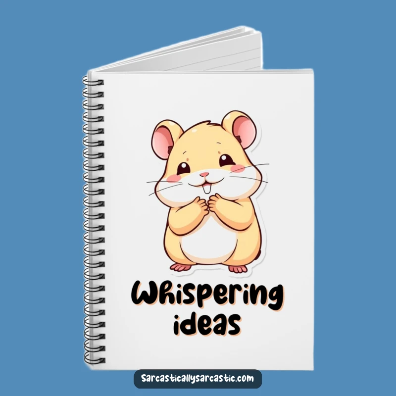 Funny Kawaii Hamster Notebook: Jot Down Secrets with Stifled Smile, Perfect Funny Gift