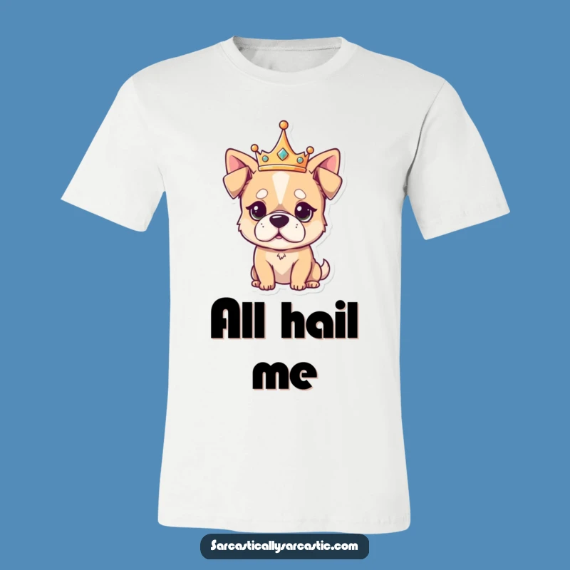 Funny Unimpressed Dog T-Shirt - Kawaii Regal Character Tee