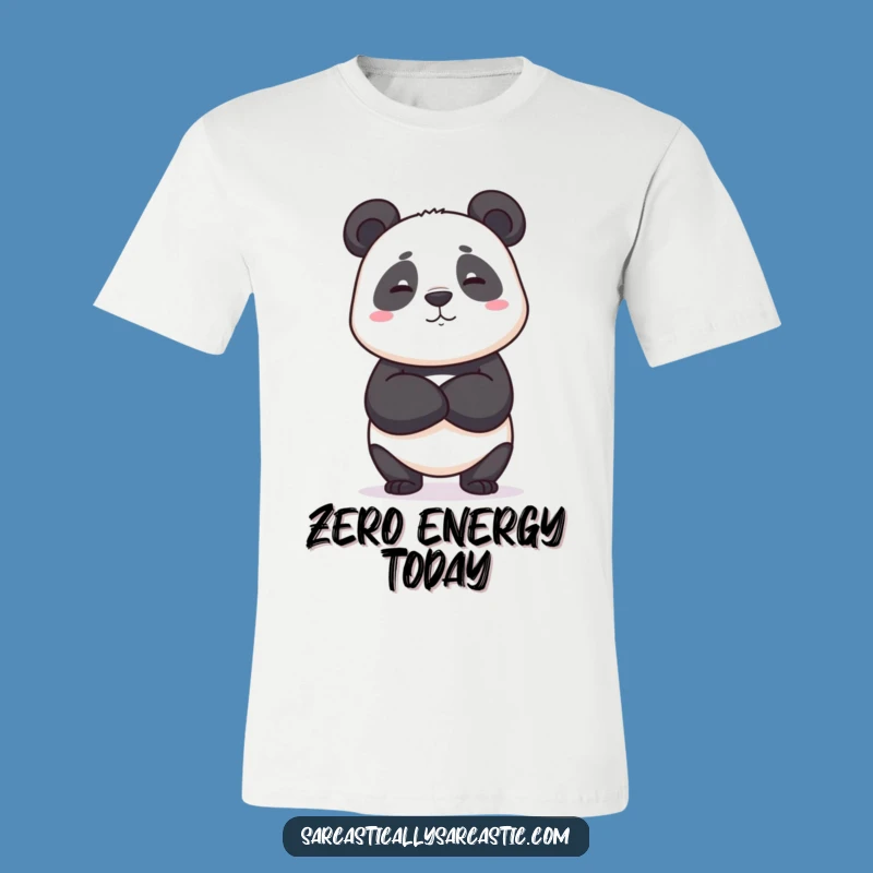 Funny Deadpan Panda T-Shirt - Unamused Bear Tee - Hilarious Gift