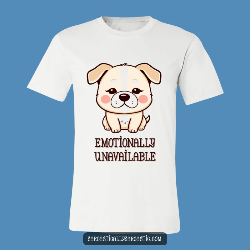 Funny Kawaii Dog T-Shirt: Deadpan Humor Tee, Perfect Gift