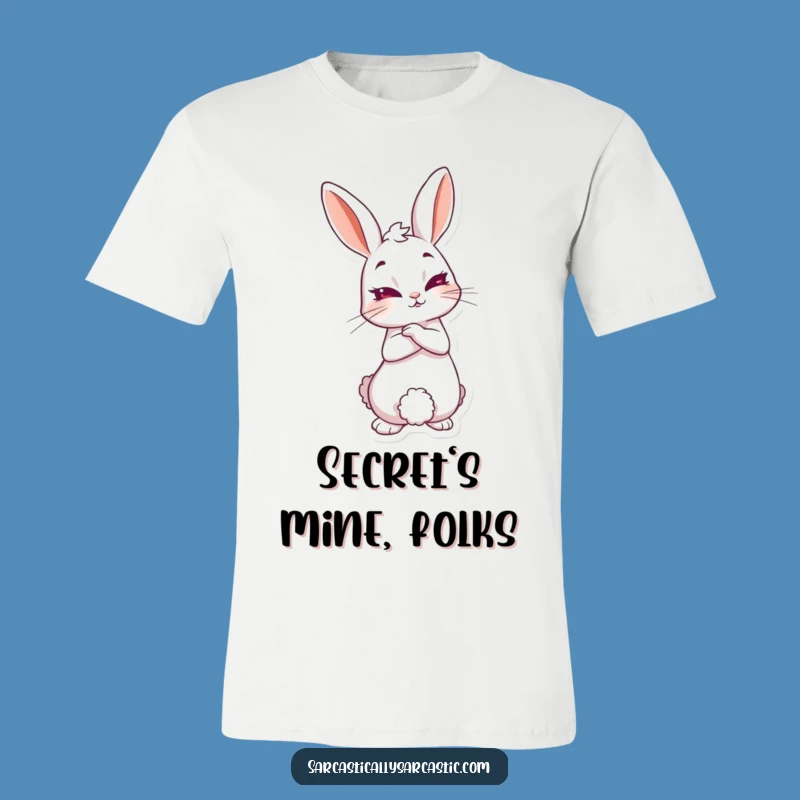 Funny Knowing Rabbit T-Shirt - Sly Character Tee, Ideal Funny Gift