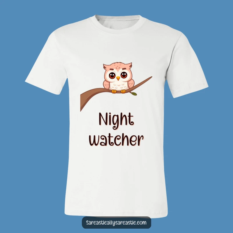 Funny Owl T-Shirt: Curious Peeker Tee, A Hoot-worthy Funny Gift
