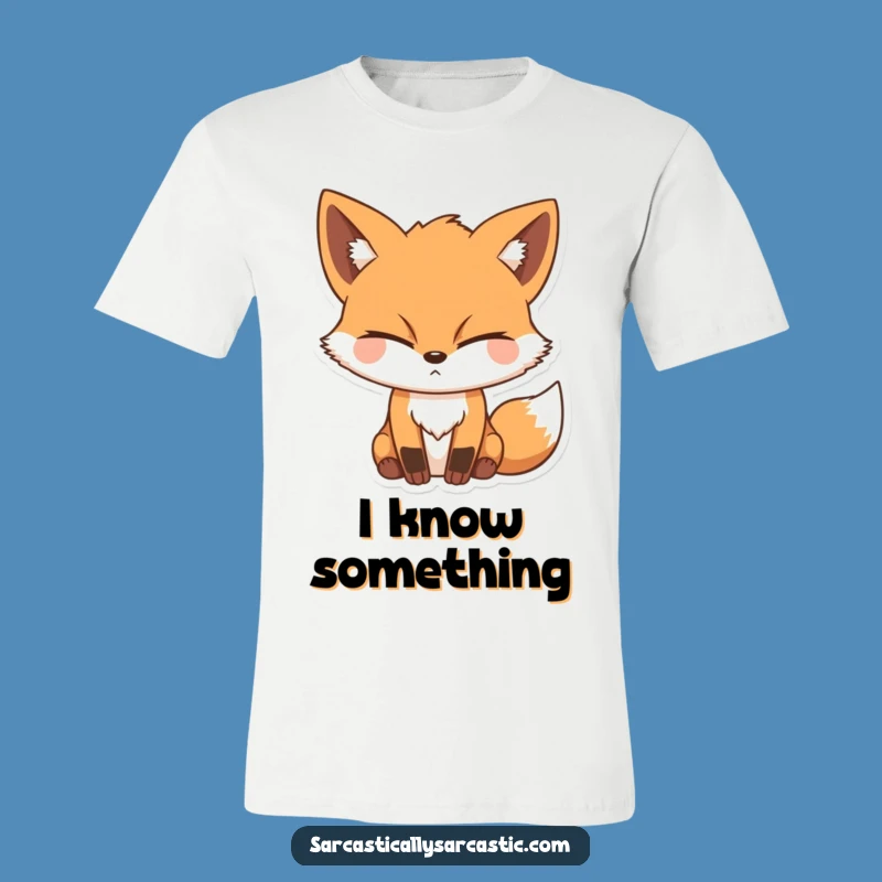 Funny Sly Fox T-Shirt: Winking Character Tee for a Cunning Funny Gift