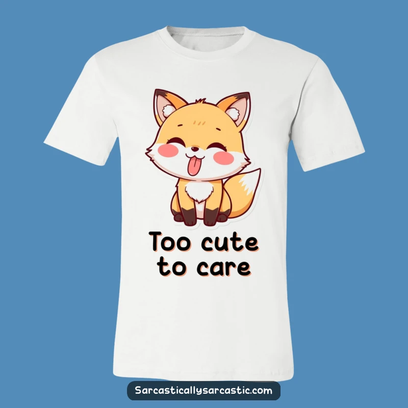 Kawaii Fox Tongue Out T-Shirt, Cute & Cheeky Funny Gift
