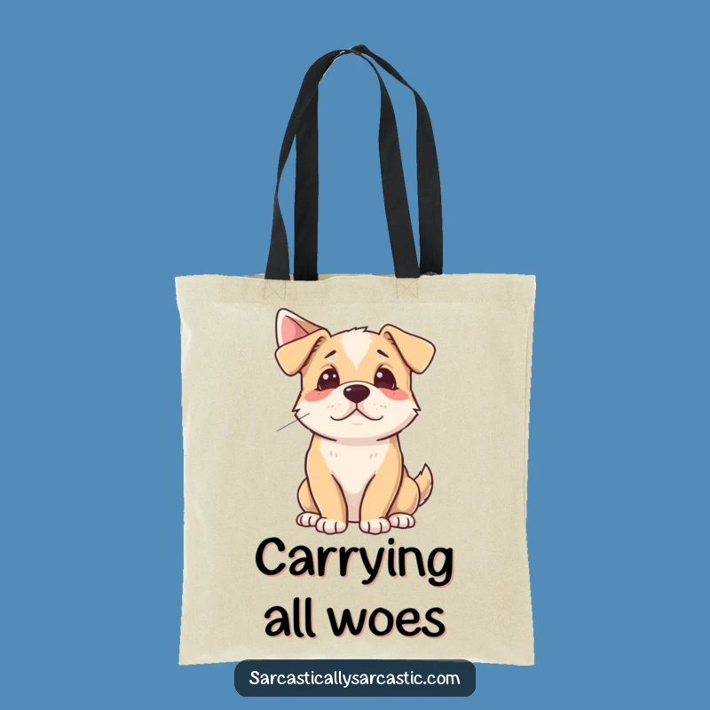 Funny Dog Sigh Tote Bag: Hilarious Accessory for Dramatic Outings
