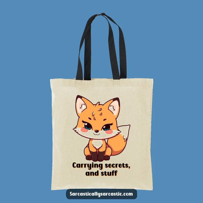 Funny Sly Fox Tote Bag: Carry Your Cunning Style - A Practical Funny Gift Accessory