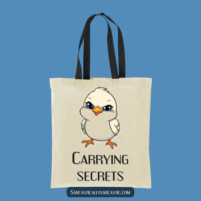 Funny Sly Bird Tote Bag: Carry Your Secrets with Humorous Style!
