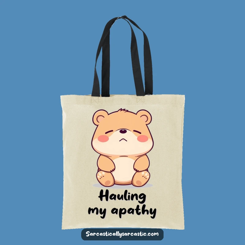 Funny Bear Shrug Tote Bag - Carry Your 'Whatever' With Ease