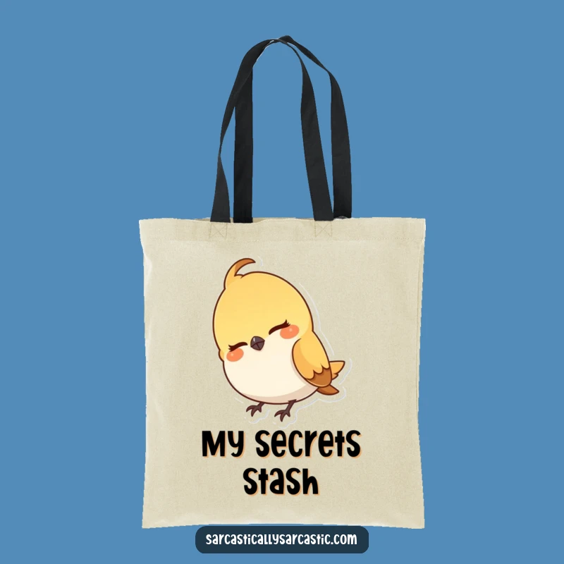 Funny Bird Tote Bag: Smirking Head Cock Character, Practical Humorous Gift