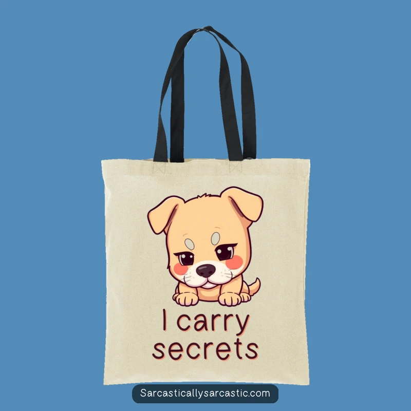 Funny Dog Eyebrow Tote Bag - Carry Your Sass with Style