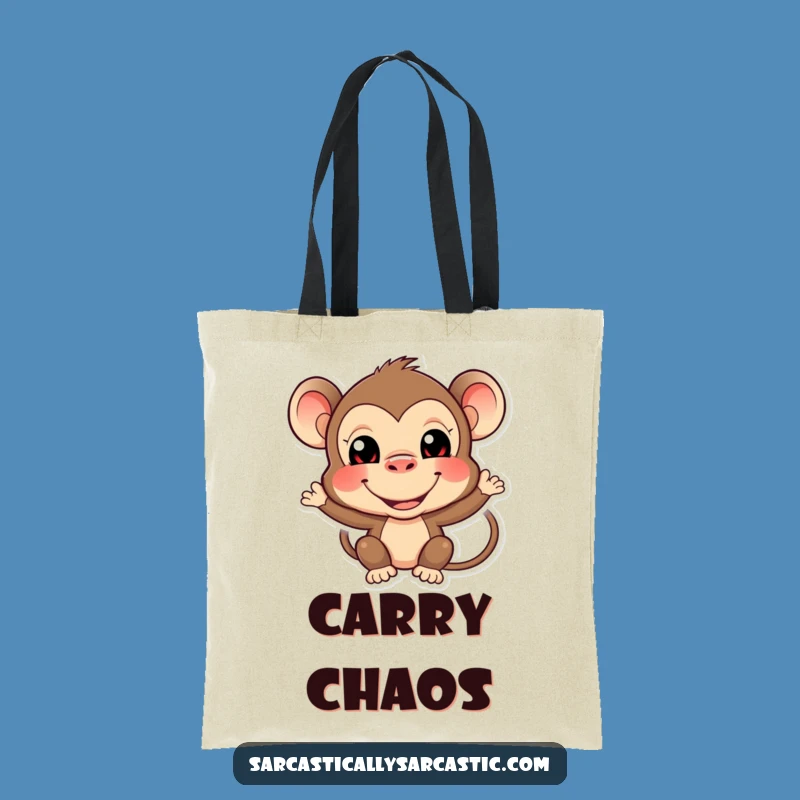 Funny Monkey Tote Bag: Cheeky Carry-All, A Practical Funny Gift