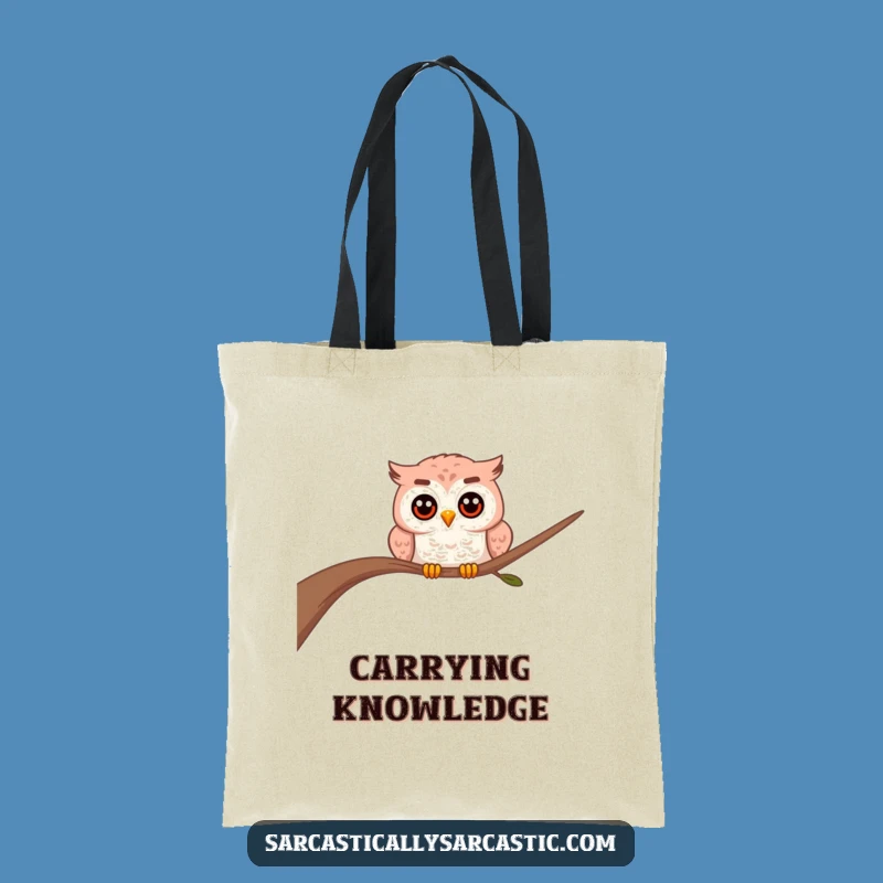 Funny Owl Tote Bag: Curious Carry-All, A Practical Funny Gift